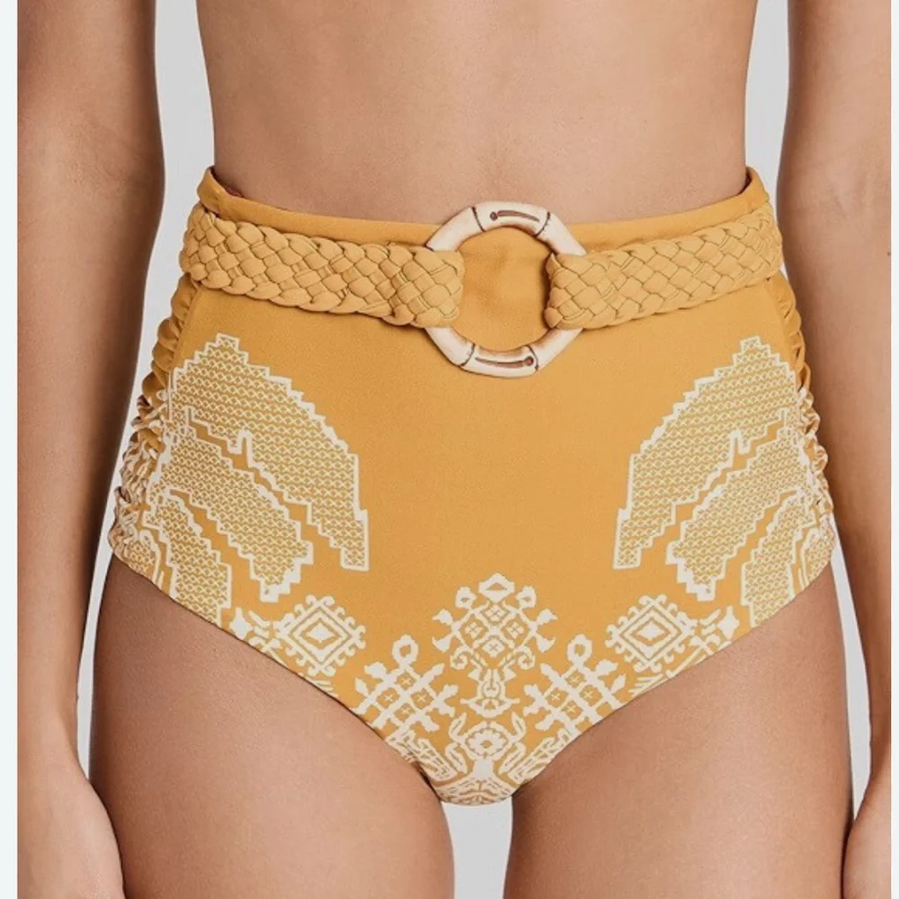 Johanna Ortiz Andean Cumbi Reversible Bikini Bottom NWT Large Swimwear - Picture 2 of 7